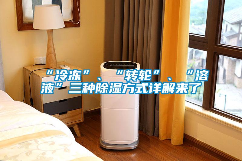 “冷凍”、“轉(zhuǎn)輪”、“溶液”三種除濕方式詳解來了