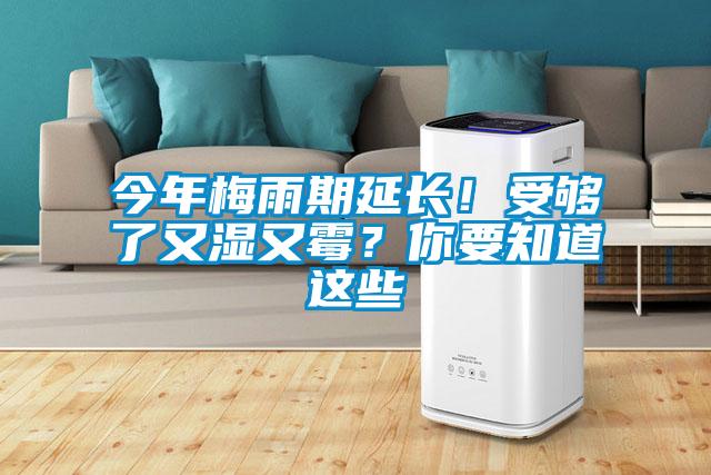 今年梅雨期延長！受夠了又濕又霉？你要知道這些