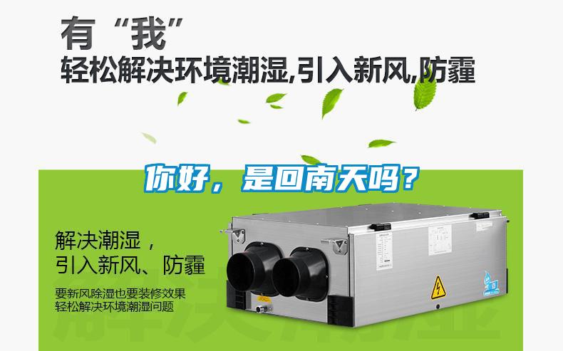 你好，是回南天嗎？