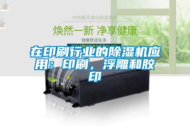 在印刷行業(yè)的除濕機應(yīng)用：印刷，浮雕和膠印