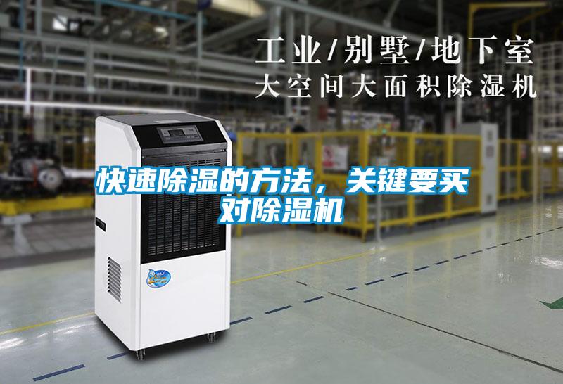 快速除濕的方法，關(guān)鍵要買對除濕機