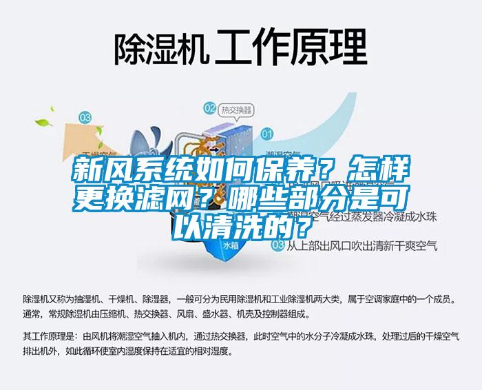 新風系統(tǒng)如何保養(yǎng)？怎樣更換濾網？哪些部分是可以清洗的？