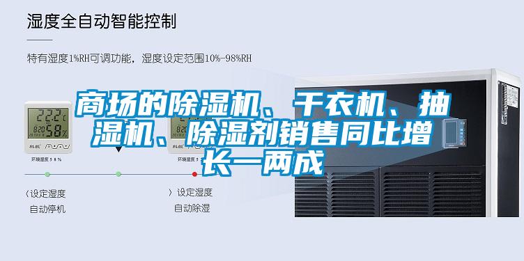 商場的除濕機(jī)、干衣機(jī)、抽濕機(jī)、除濕劑銷售同比增長一兩成