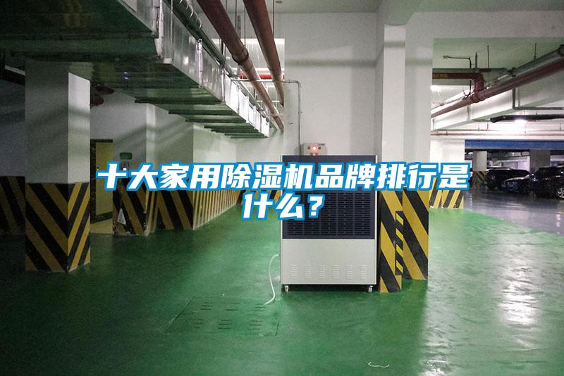 十大家用除濕機品牌排行是什么？