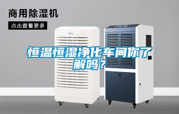 恒溫恒濕凈化車間你了解嗎？