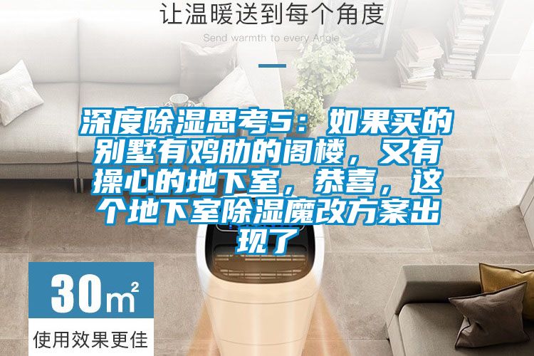深度除濕思考5：如果買的別墅有雞肋的閣樓，又有操心的地下室，恭喜，這個地下室除濕魔改方案出現(xiàn)了