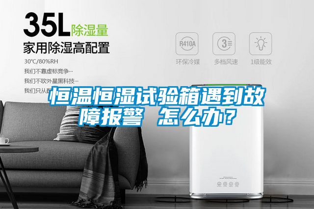 恒溫恒濕試驗(yàn)箱遇到故障報(bào)警 怎么辦？