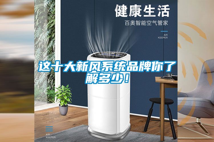 這十大新風(fēng)系統(tǒng)品牌你了解多少！