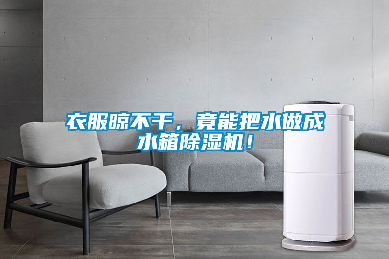 衣服晾不干，竟能把水做成水箱除濕機！