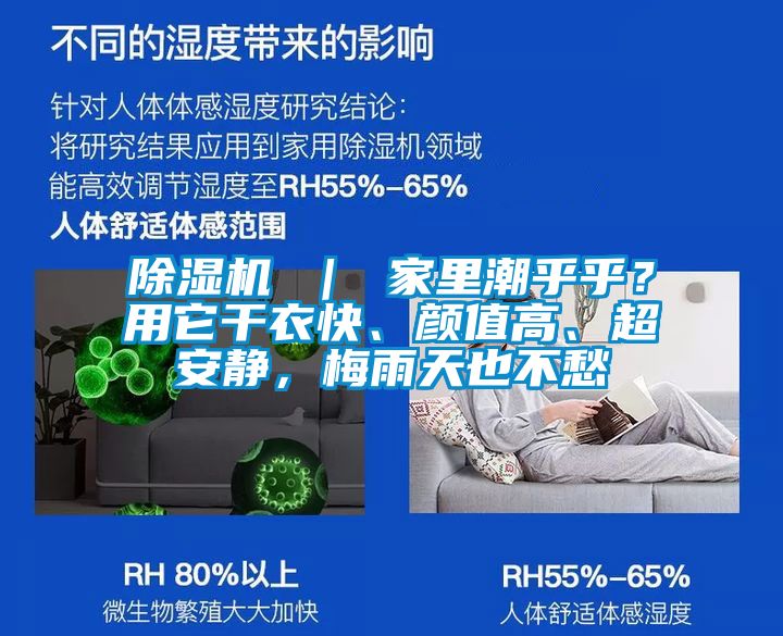 除濕機(jī) ｜ 家里潮乎乎？用它干衣快、顏值高、超安靜，梅雨天也不愁