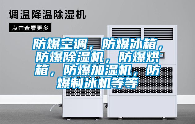 防爆空調，防爆冰箱，防爆除濕機，防爆烘箱，防爆加濕機，防爆制冰機等等