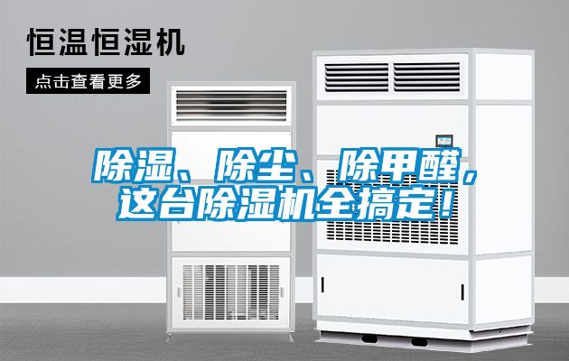 除濕、除塵、除甲醛，這臺(tái)除濕機(jī)全搞定！