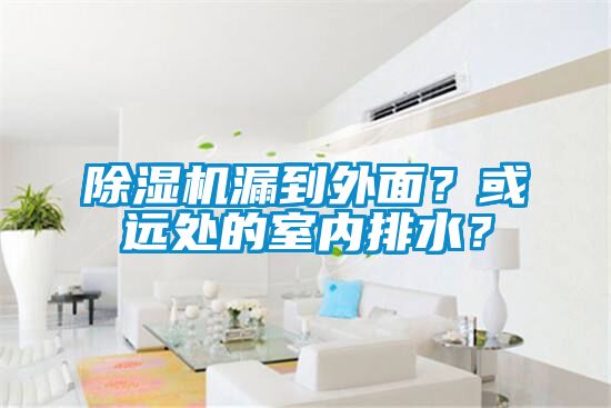除濕機(jī)漏到外面？或遠(yuǎn)處的室內(nèi)排水？