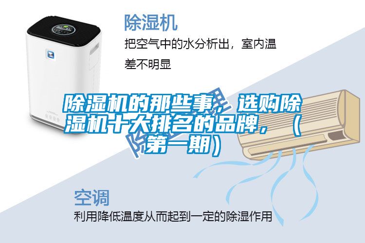 除濕機(jī)的那些事，選購除濕機(jī)十大排名的品牌，（第一期）