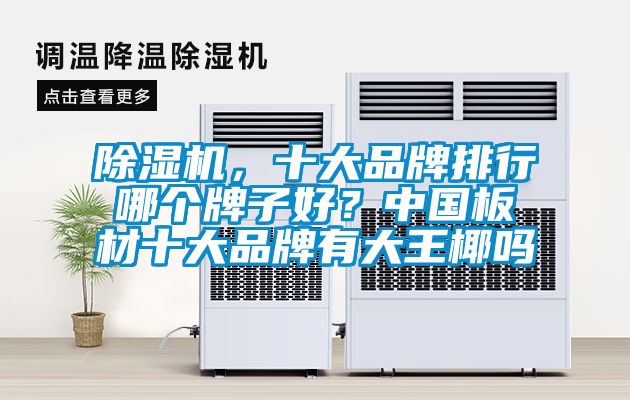 除濕機，十大品牌排行哪個牌子好？中國板材十大品牌有大王椰嗎